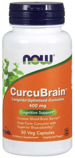 (image for) CurcuBrain 400 mg - 50 Veg Capsules