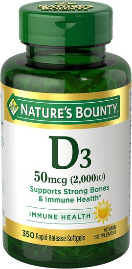 (image for) Nature\'s Bounty Vitamin D 2000 IU 350 Count