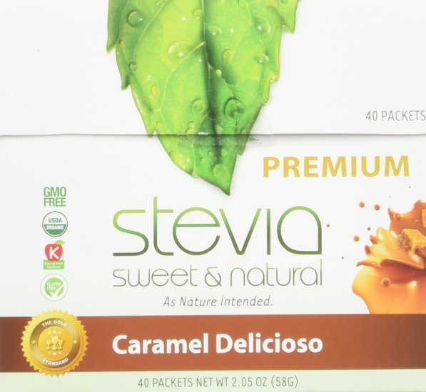 (image for) Anumed International Caramel Delicioso Stevia Powder 40 Packets