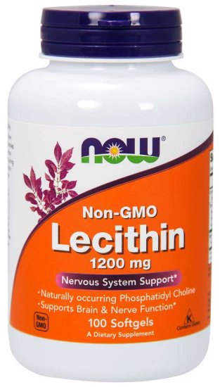 (image for) Now Foods Lecithin 1200 mg 100 Softgels