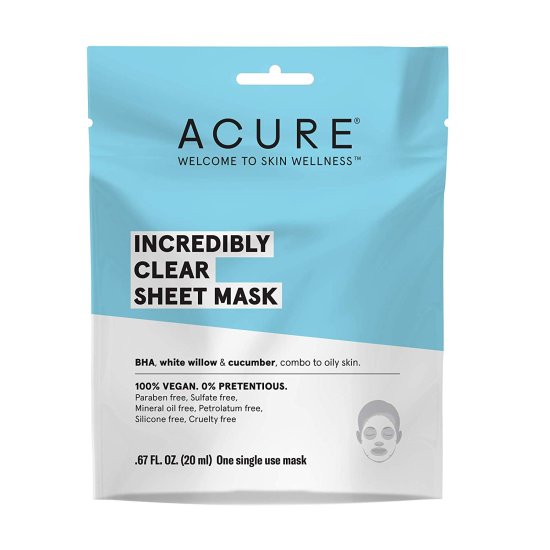 (image for) Acure Incredibly Clear Sheet Mask 12 Count