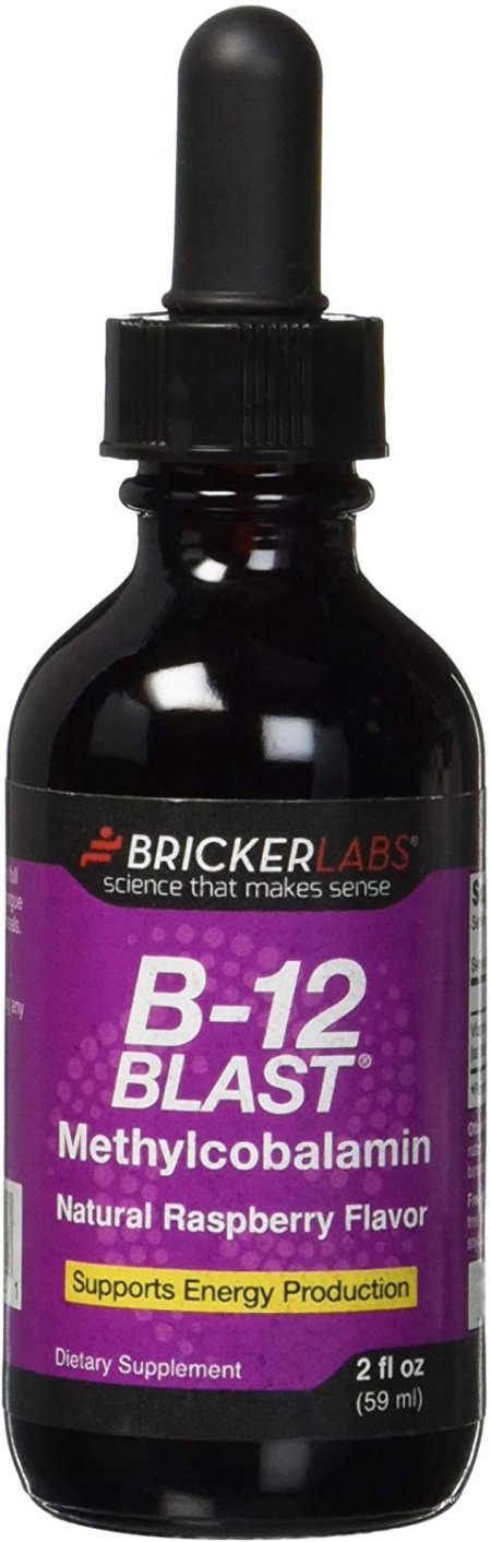 (image for) Bricker Labs B-12 Blast Methylcobalamin Vitamins Raspberry 2oz