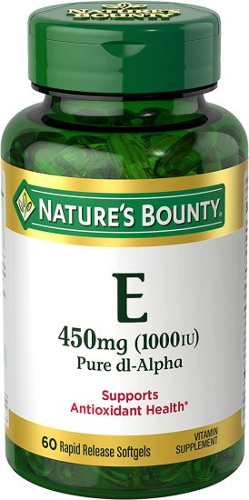 (image for) Nature\'s Bounty Vitamin E Pure dl-Alpha 60 Count