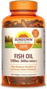 Sundown Naturals Fish Oil 1200 mg Softgels 300 Count