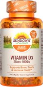 Sundown Naturals D3 1000 IU Softgels 400 Count