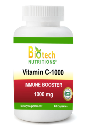 (image for) Biotech Nutritions Vitamin C-1000 1000 mg 60 Vegetable Capsules