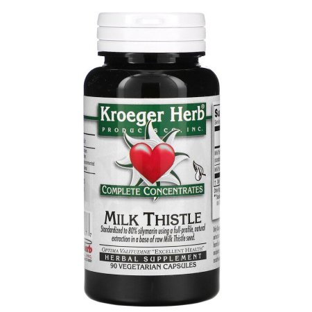 (image for) Kroeger Herb Complete Concentrates Milk Thistle 90 Vegetarian Capsule