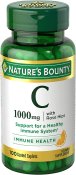 Nature's Bounty Vitamin C 1000 mg w/Rose Hips Caplets 100 Count