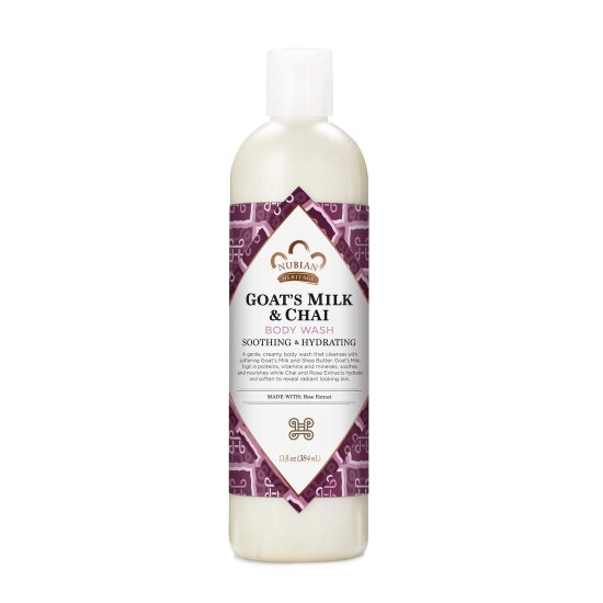 (image for) Nubian Heritage Goats Milk and Chai Body Wash 13 oz