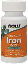 Now Foods Iron 36 mg Ferrochel(R) 90 Vcaps