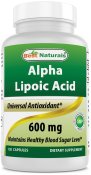 (image for) Best Naturals Alpha Lipoic Acid 600 mg 120 Capsules