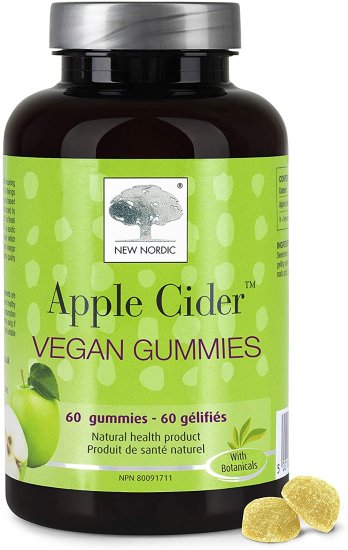 (image for) New Nordic Apple Cider Vegan Gummies 60 ct