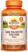 Sundown Naturals Saw Palmetto 450 mg Capsules 250 Count