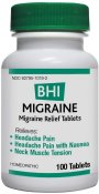 Bhi Medinatura Migraine Relief Tablets 100ct