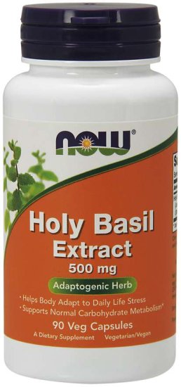 (image for) Holy Basil Extract 500 mg - 90 Veg Capsules