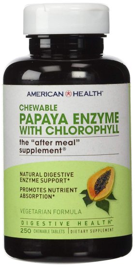 (image for) American Health Papaya Enzyme with Chlorophyll 250 Tablets