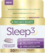 Nature's Bounty Sleep3 Tri-Layer 30 Count