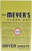 Mrs. Meyer's Clean Day Dryer Sheets Lemon Verbena 80 ct