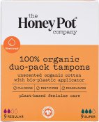 The Honey Pot Organic Duo-Pack Tampons 18 Count