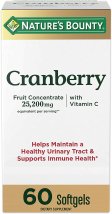 (image for) Nature's Bounty Cranberry w/ Vitamins C Triple Strength 60 Count