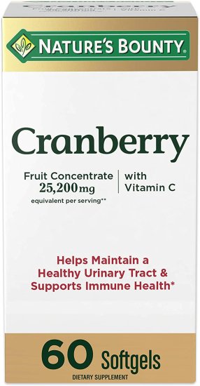 (image for) Nature\'s Bounty Cranberry w/ Vitamins C Triple Strength 60 Count