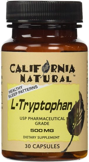 (image for) California Natural L Tryptophan 500 Mg Capsules 30 Count