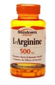 Sundown Naturals L-Arginine 500 mg Capsules 90 Count