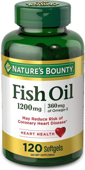 (image for) Nature\'s Bounty Fish Oil 1200 mg Omega-3 & Omega-6 120 Count