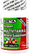 Deva Vegan Multivitamin Mineral Tiny Tablets Iron Free 90 count