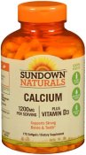 Sundown Naturals Calcium 1200 plus D Liquid Filled Softgels 170 Count