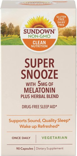 (image for) Sundown Naturals Super Snooze Melatonin 90 Count