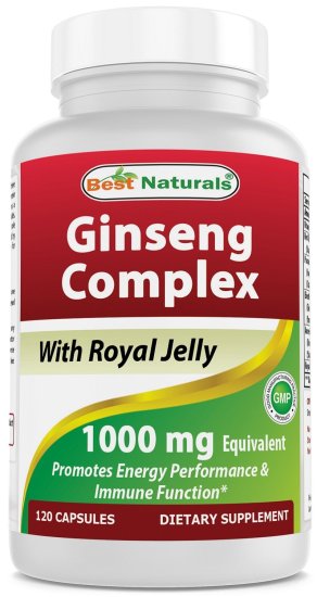 (image for) Best Naturals Ginseng complex 1000 mg 120 Count