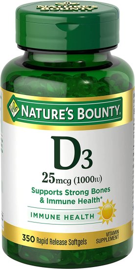 (image for) Nature\'s Bounty Vitamin D 1000 IU 350 Count