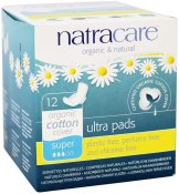 Natracare Natural Feminine Ultra Pads Super with Wings 12 ct