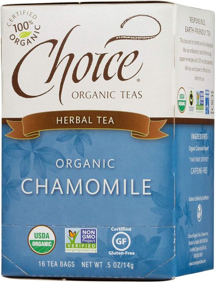 (image for) Choice Organic Teas Herbal Tea Organic Chamomile 16 Bags