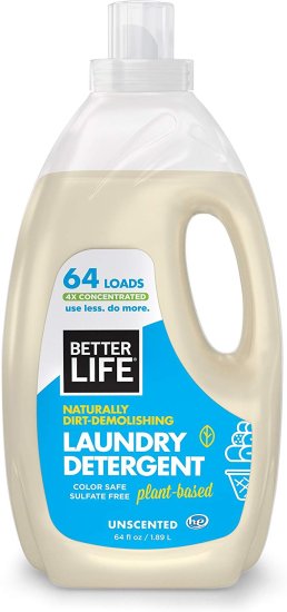 (image for) Better Life Laundry Detergent Unscented 64oz