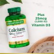 (image for) Nature's Bounty Calcium 1200 mg + D Twin Pack, 240 Softgels 120 + 120 Count