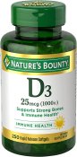 (image for) Nature's Bounty Vitamin D 1000 IU 250 Count