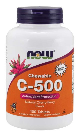 (image for) Vitamin C-500 Cherry Chewable - 100 Lozenges