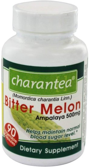 (image for) Charantea Bitter Melon Ampalaya 500 mg 90 Vegetarian Capsules