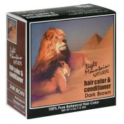 Light Mountain Hair Color & Conditioner Dark Brown Henna 4 oz