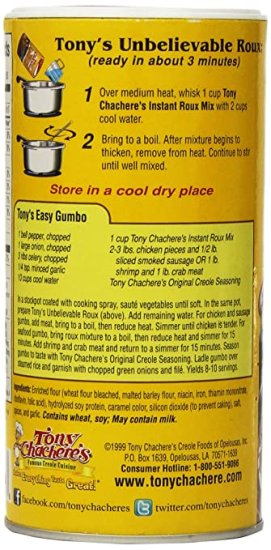 (image for) Tony Chachere's Instant Roux Mix 10 oz