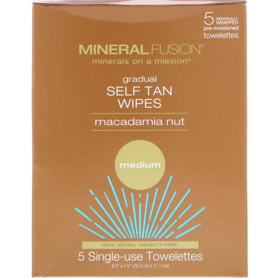 (image for) Mineral Fusion Gradual Self Tan Wipes