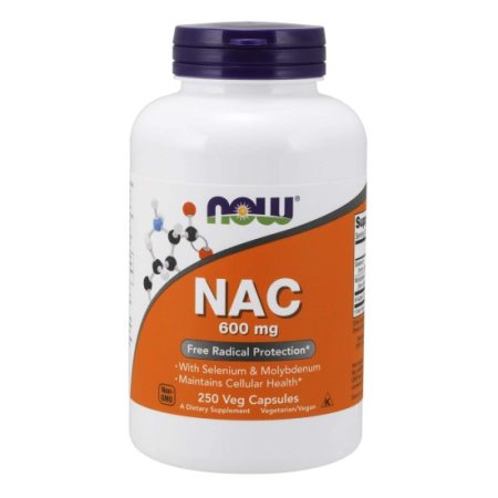 (image for) Now Foods NAC 600 mg 250 Veg Capsules