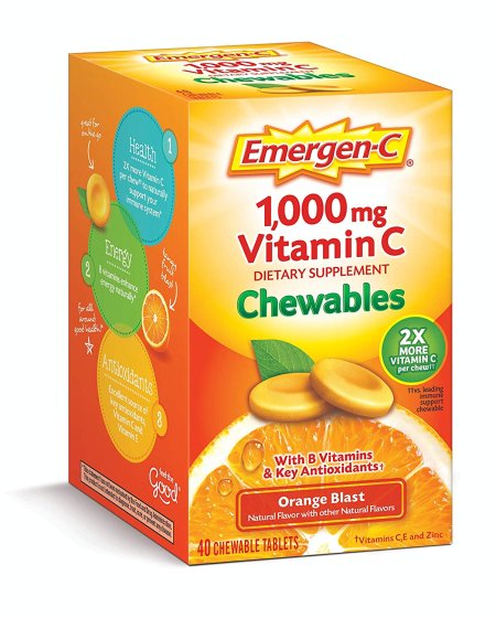 (image for) Emergen-C Orange 40 Chewable Tablets