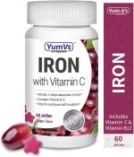 YumVs Iron with Vitamin C 60 Jellies Grape Flavor