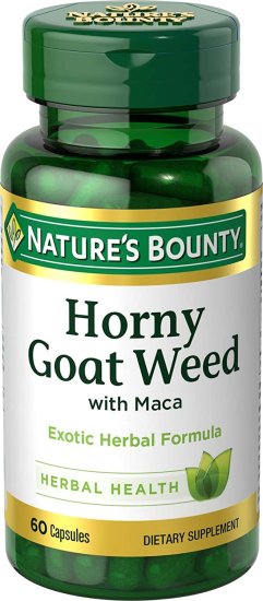 (image for) Nature\'s Bounty Horny Goat Weed w/ Maca Capsules 60 Count