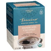 Teeccino Organic Dandelion Coconut Herbal Tea 10 Count