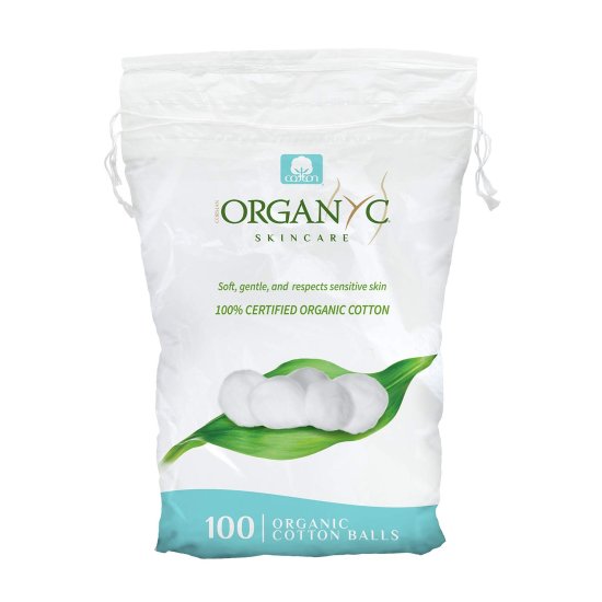 (image for) Organyc 100% Organic Cotton Balls 100 ct