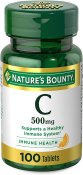 Nature's Bounty Vitamin C 500mg 100 Count